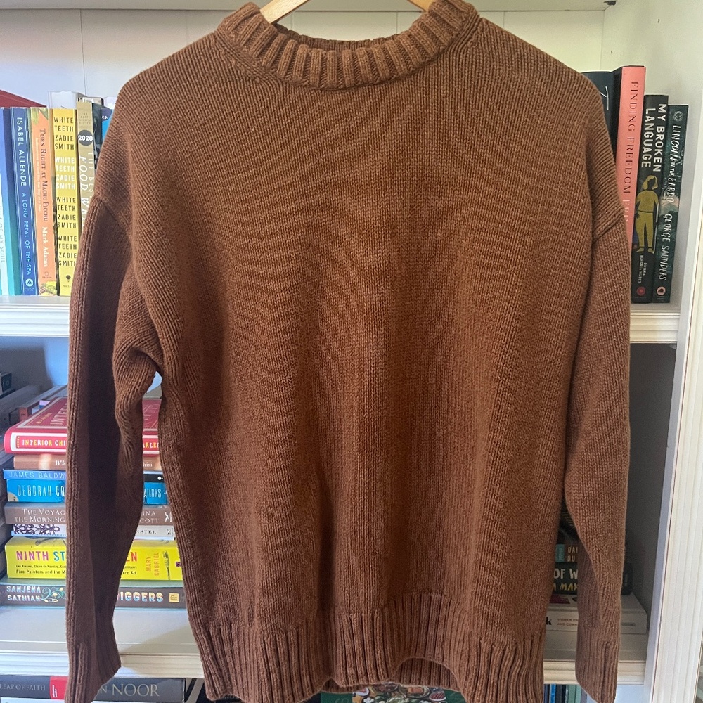 GAP 100% Cotton Oversized Boyfriend Sweater (size: Small)